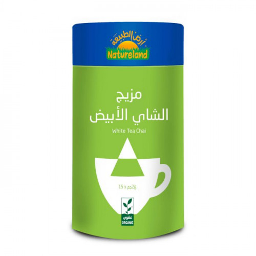 شاي أبيض 30جم عضوي ارض الطبيعة