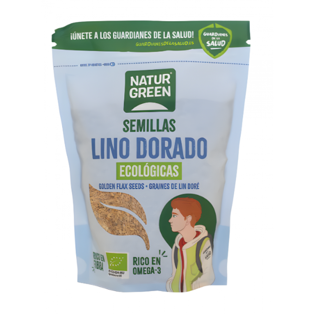 بذور الكتان الذهبية خالية من الجلوتين 500جم ناتشر جرين 