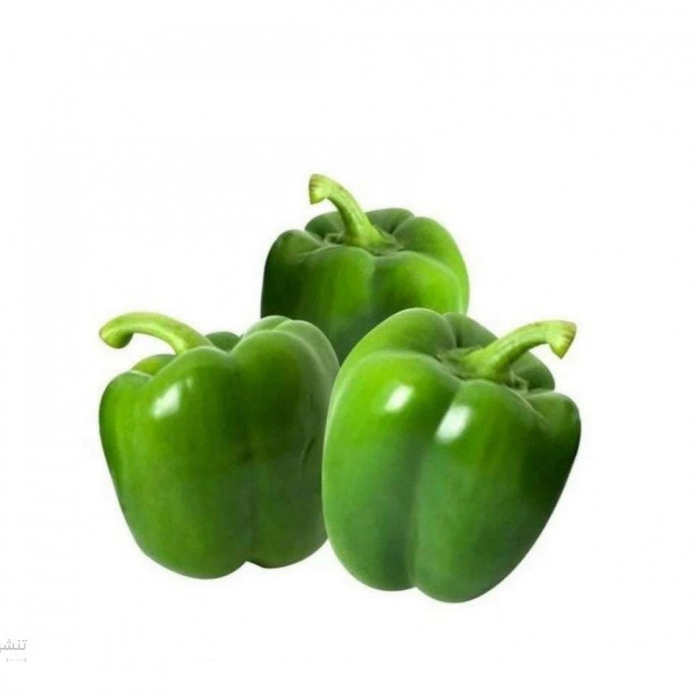 فلفل رومي اخضر عضوي - طبق - مزرعة الياسيمن