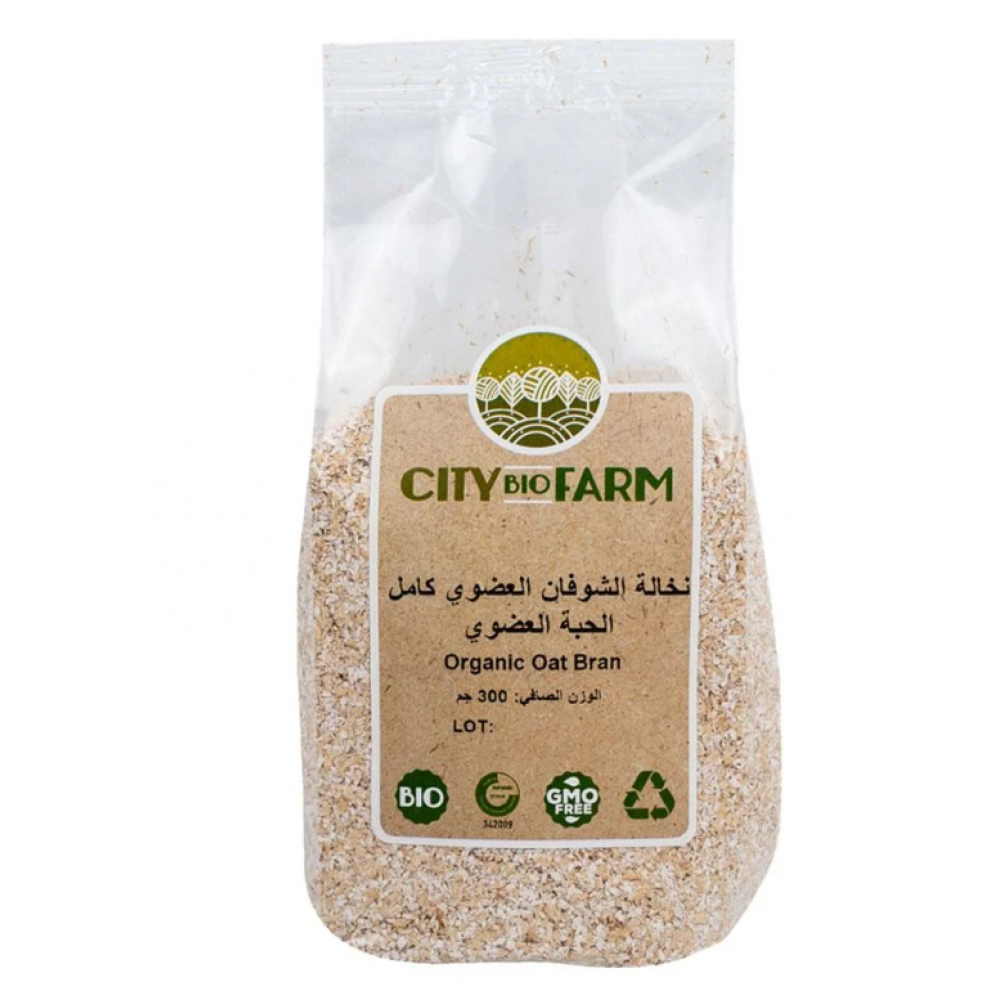 نخالة الشوفان العضوي كامل الحبة 300جم