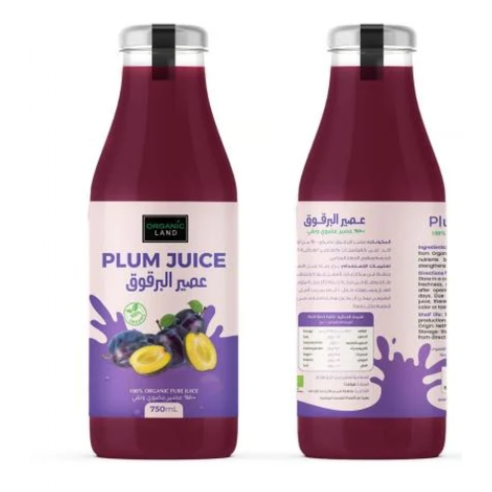 عصير البرقوق العضوي 750 مل