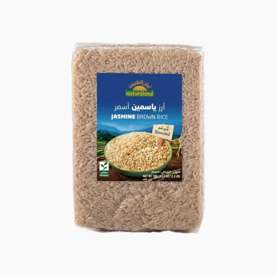أرز ياسمين أسمر مبرعم عضوي ارض الطبيعة 1 كجم أرز ياسمين أسمر مبرعم عضوي ارض الطبيعة 1 كجم