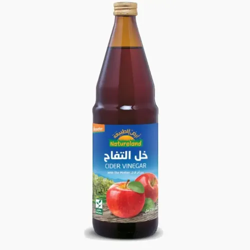 خل التفاح العضوي غير المفلتر مع أم الخل 750 مل من أرض الطبيعة 