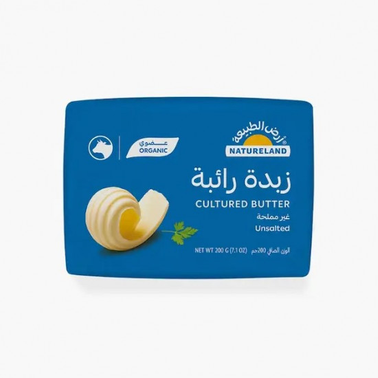 زبدة رائبة غير مملحة 200جم ارض الطبيعة 