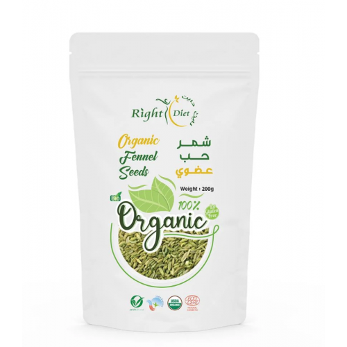 شمر حب عضوي 200جم رايت دايت 