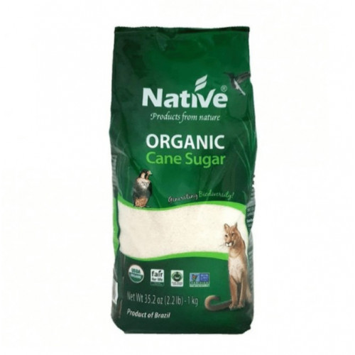 سكر قصب عضوي 1كجم ابيض  Native