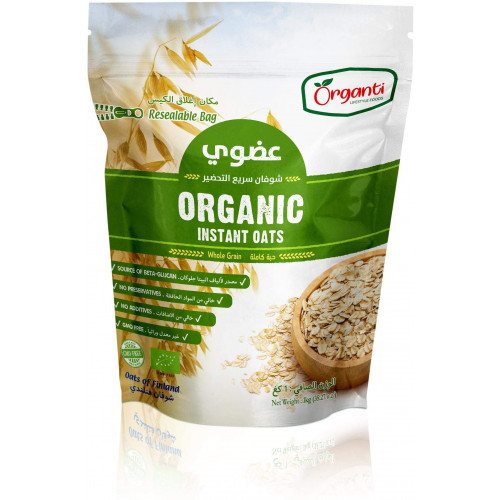 شوفان عضوي سريع التحضير 1 كجم أورجانتي