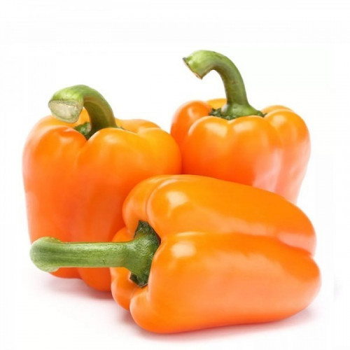 فلفل ملون برتقالي  1 كجم كرتون طبيعي الوطنية 