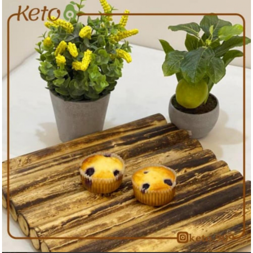 كب كيك التوت 2 حبه كيتو خالي من الجلوتين 