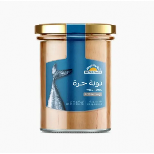 تونة حرة في ماء 195جم ارض الطبيعة