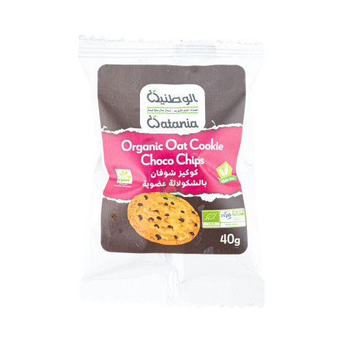 كوكيز شوفان بالشوكولاتة عضوي الوطنيه 40 جم 