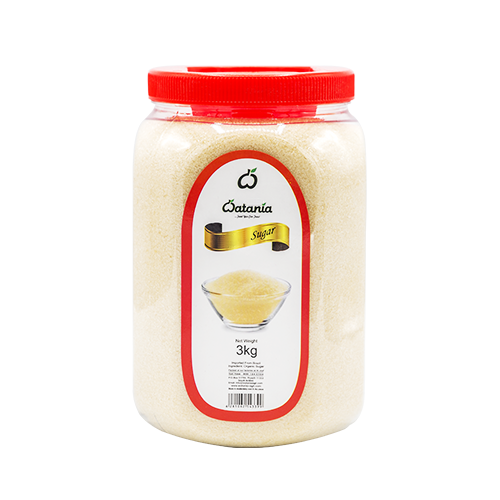 سكر  القصب عضوي الوطنية 3 كجم    