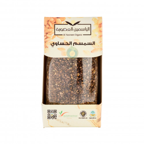 السمسم الحساوي 130جم مزرعة الياسمين العضوية 