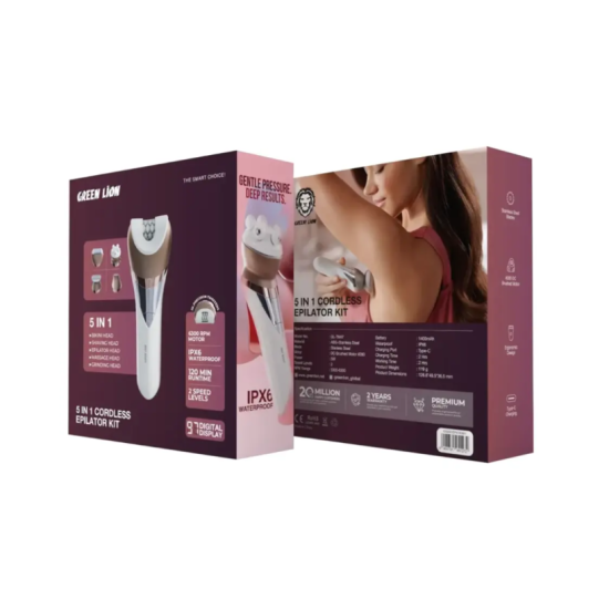 5 in 1 Cordless Epilator Kit - White 5 in 1 Cordless Epilator Kit - White