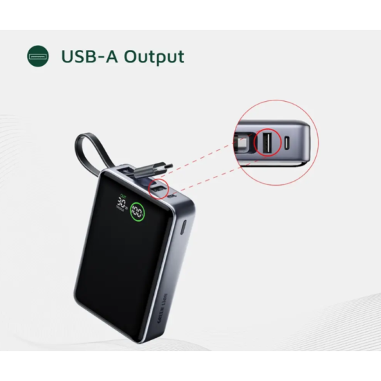 Madrid 20 Power Bank 20000mAh PD 35W - Gray Madrid 20 Power Bank 20000mAh PD 35W - Gray