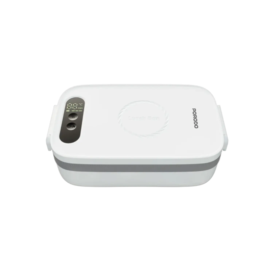 صندوق غداء كهربائي بدون ماء Porodo Lifestyle Heatmate مع تحكم ترموستات ذكي - أبيض صندوق غداء كهربائي بدون ماء Porodo Lifestyle Heatmate مع تحكم ترموستات ذكي - أبيض