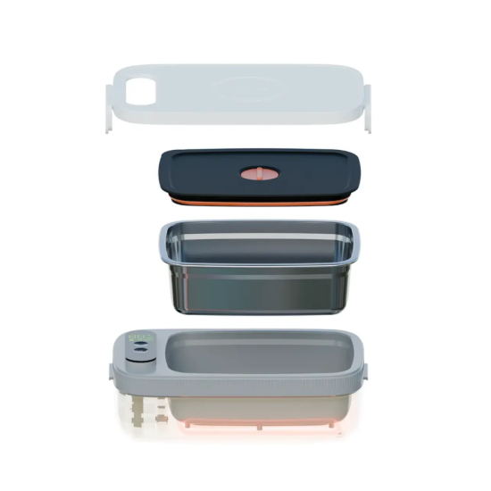 صندوق غداء كهربائي بدون ماء Porodo Lifestyle Heatmate مع تحكم ترموستات ذكي - أبيض صندوق غداء كهربائي بدون ماء Porodo Lifestyle Heatmate مع تحكم ترموستات ذكي - أبيض