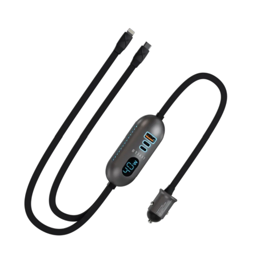 Levelo Polix 84W Fast Car Charger - Gray