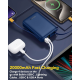 Remson Revo Charge 20,000 mAh 22.5W Power Bank QC 3.0 PD Charging USB-A/USB-C Output Ports with Built-in Type-C Hanging Cable and Lightning Cable Compatible for iPhone, Android and Other Smartphones