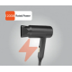 Mini hair dryer (hot air, cool air) with 1200 watts of power Mini hair dryer (hot air, cool air) with 1200 watts of power