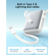 JOYROOM JR-PBF27 22.5W Pocket Size Travel Mini Power Bank with Built-in Cable 10000mAh JOYROOM JR-PBF27 22.5W Pocket Size Travel Mini Power Bank with Built-in Cable 10000mAh