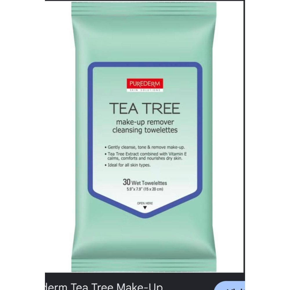 tea tree make up removal wipes 