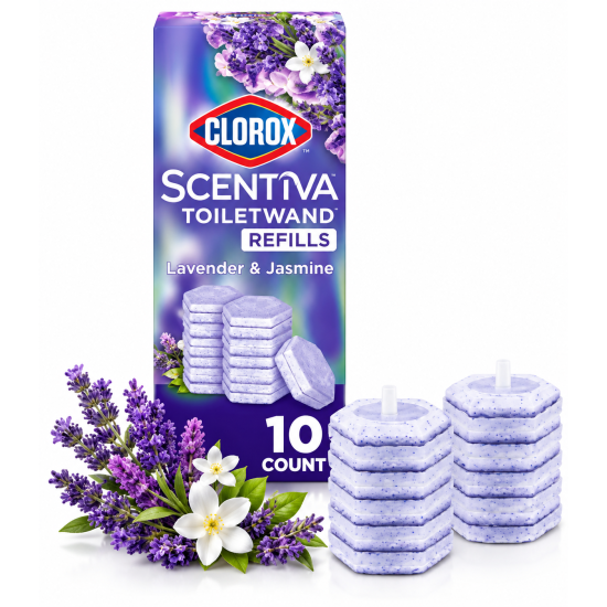 Clorox bowel cleaning refiilable heads lavender 
