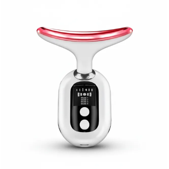 Porodo Lifestyle Face And Neck Massager 400Mah With 4 Modes And Three Led Lights -White
