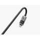 سلك ذكي للشحن والمزامنة (USB-C إلى USB-C) - رمادي