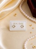 حلق كلوفر منقوش