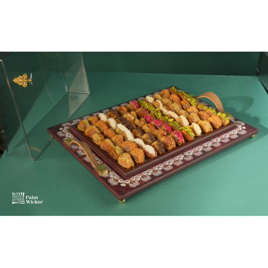 صينية مستطيله خشبية | سكري محشي