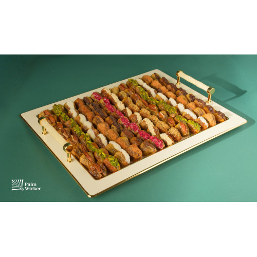 صينية مستطيله بيضاء | سكري محشي