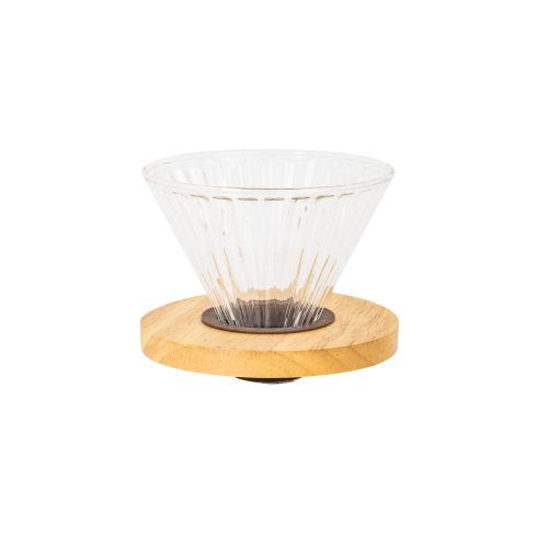 V60 Glass Coffee Dripper, Large Clear