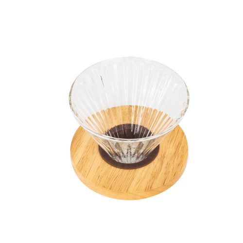 V60 Glass Coffee Dripper, Large Clear