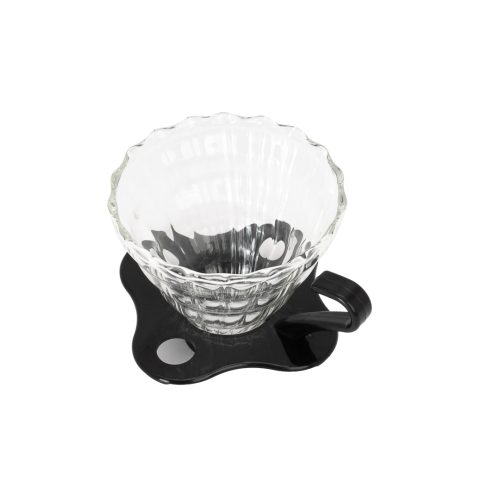 مقطر قهوة V60 زجاجي ، وسط