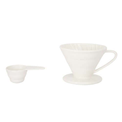 مقطر قهوة V60 زجاجي ، كبير