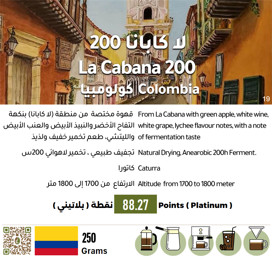 لا كابانا 200 (6 أظرف = 90 جرام)