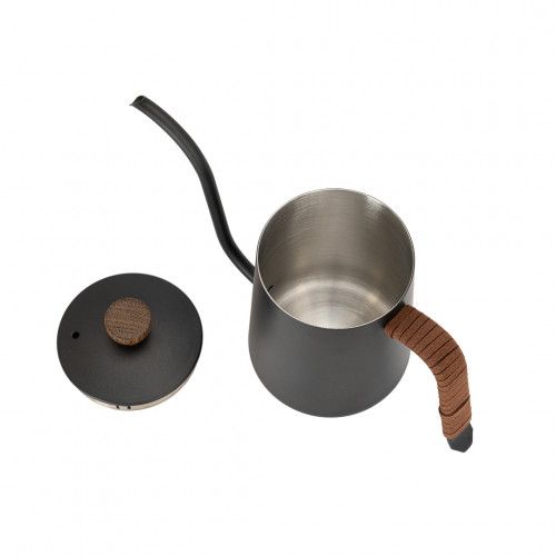 غلاية قهوة 600 مل مقبض جلد