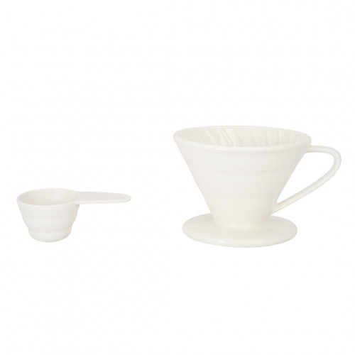 مقطر قهوة V60 زجاجي ، كبير مقطر قهوة V60 زجاجي ، كبير