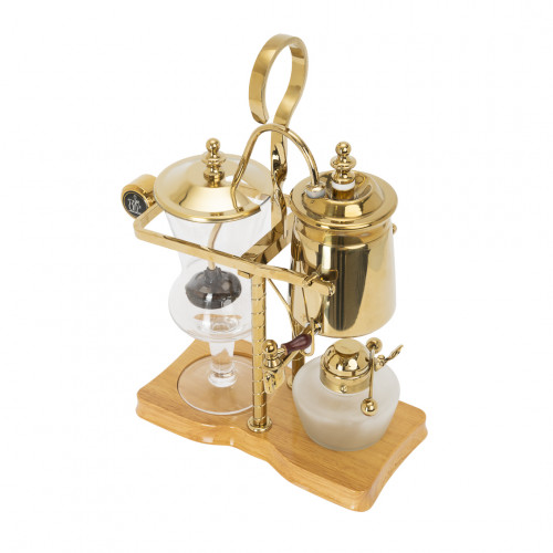 مقطر قهوة بطريقة سيفون الملكية البلجيكية ، ذهبي 500 مل مقطر قهوة بطريقة سيفون الملكية البلجيكية ، ذهبي 500 مل