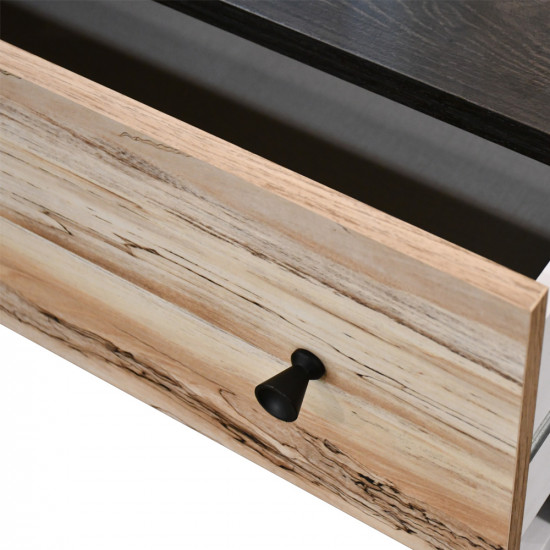 تسريحة 6 أدراج بمرآة مع 2 كمودينو جانبي