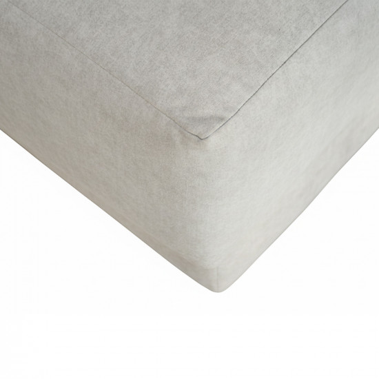 كنبة موديولية 2 مقاعد قماش رمادي