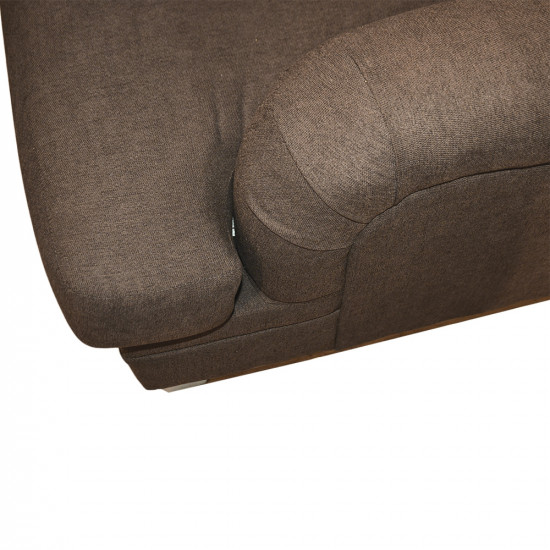 طقم كنب 2 مقاعد وكرسي مودرن بني