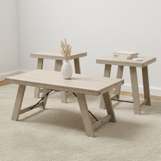 طقم طاولات قهوة 3 قطع خشبي عصري طقم طاولات قهوة 3 قطع خشبي عصري