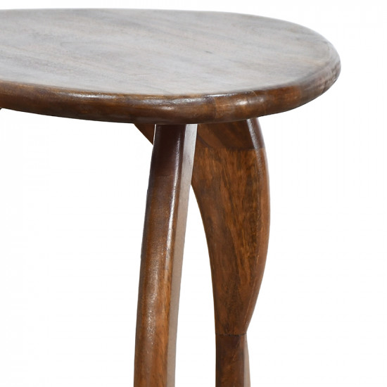 طاولة قهوة خشب مودرن بني 