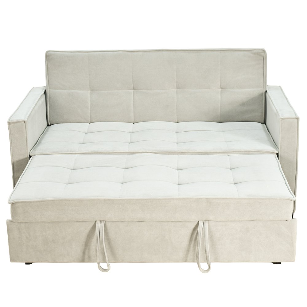 كنبة مفرد مودرن قابلة للتعديل الي سرير بيج