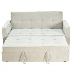 كنبة مفرد مودرن قابلة للتعديل الي سرير بيج