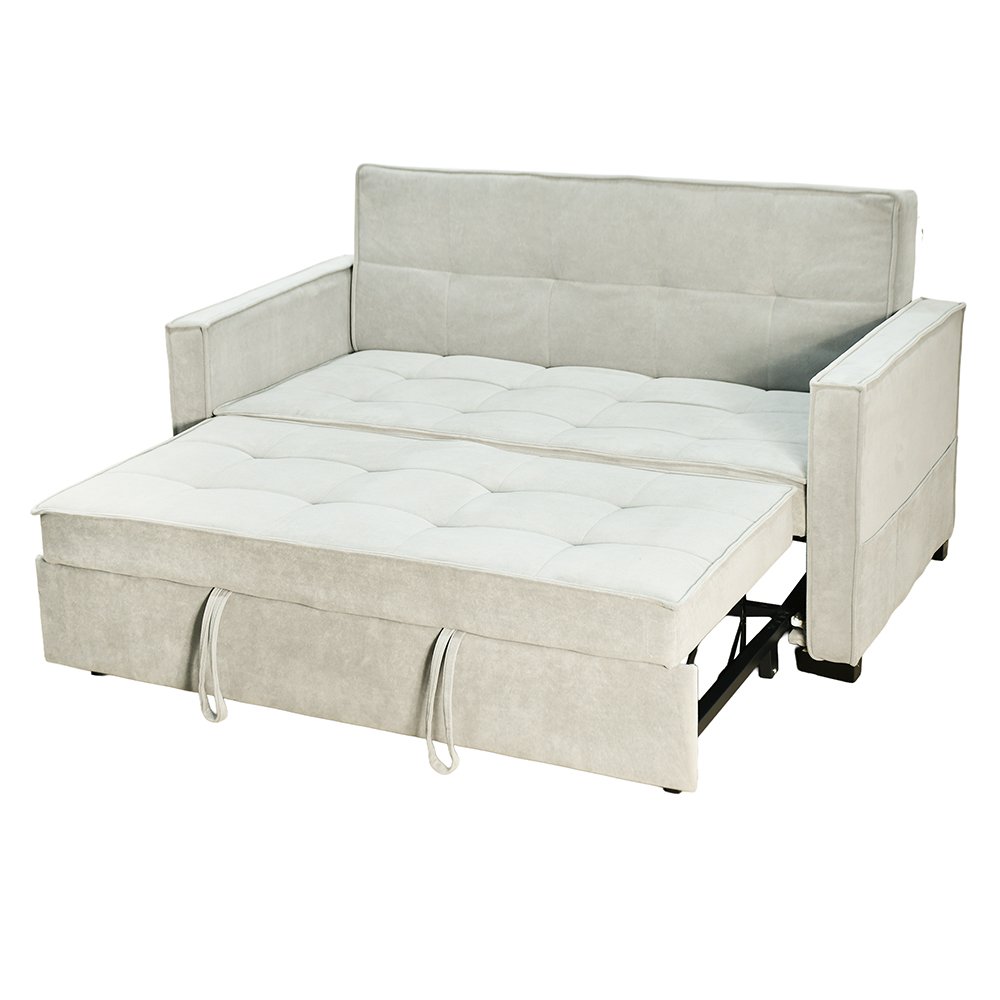 كنبة مفرد مودرن قابلة للتعديل الي سرير بيج