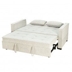 كنبة مفرد مودرن قابلة للتعديل الي سرير بيج