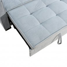 كنبة مفرد مودرن قابلة للتعديل الي سرير رمادي